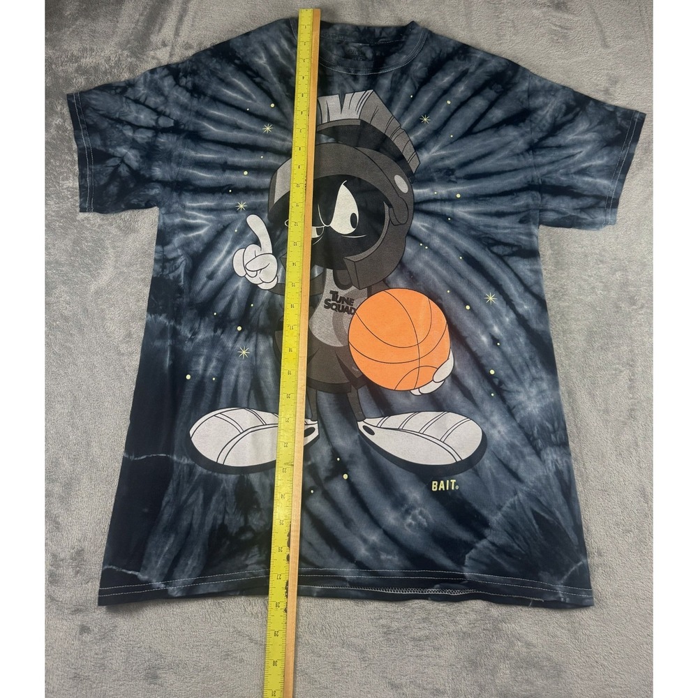 BAIT Space Jam A New Legacy Marvin Martian Tie Dye Shirt Medium Tune Squad Black - Picture 2 of 9